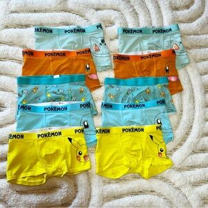 10 Pairs H&M Pokemon Boys Trunks / Boxer Briefs Bundle | Size 5T/6